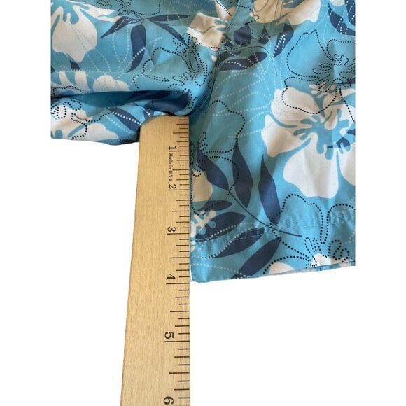 The North Face Womens Floral Swim Shorts Size 10 Blue/White - Picture 7 of 7